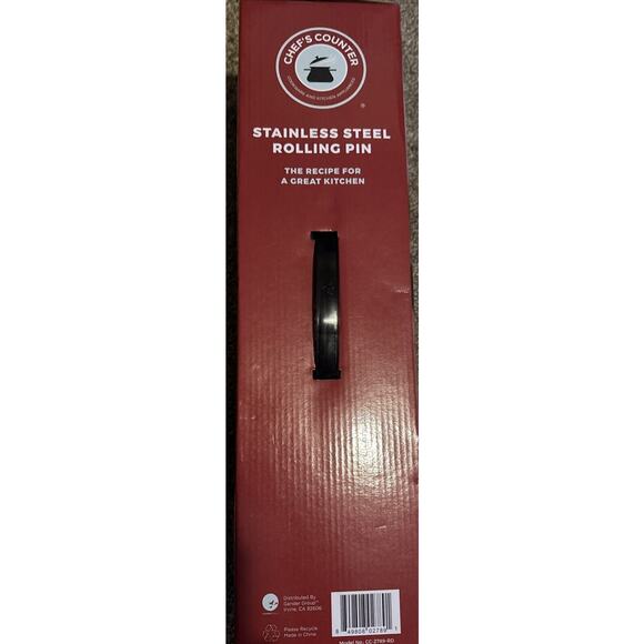 New Chefs Counter Stainless Steel Adjustable Rolling Pin 19.5" GREAT DEAL - Picture 3 of 4